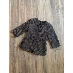 Trenz Petite by Theresa Trenz polka dot jacket size small petite
